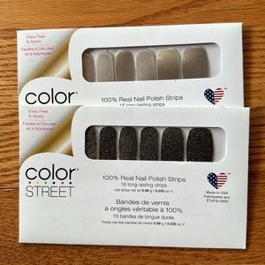 Color Street Nail Polish Strips - Mind Matters & Silver Lust